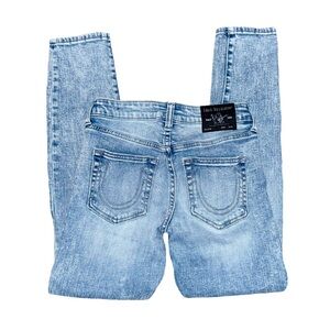 NWOT TRUE RELIGION COLETTE HIGH-RISE TAPERED SKINNY JEANS // SIZE 24 ✨